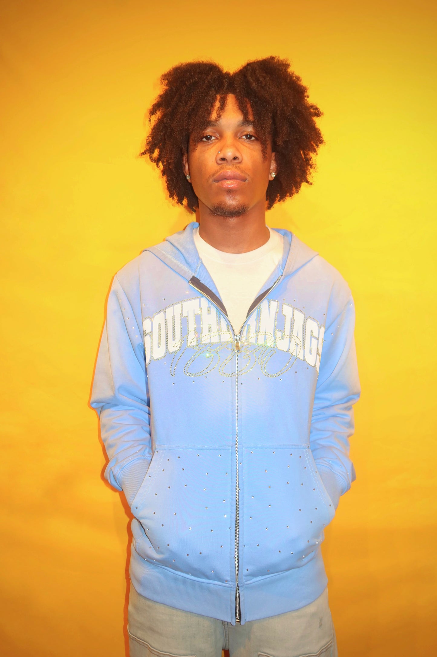 SOUTHERN JAGS RHINESTONE ZIP UP