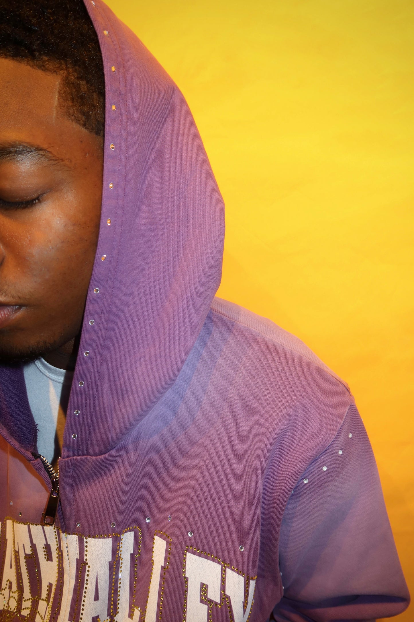 DEATH VALLEY RHINESTONE ZIP UP