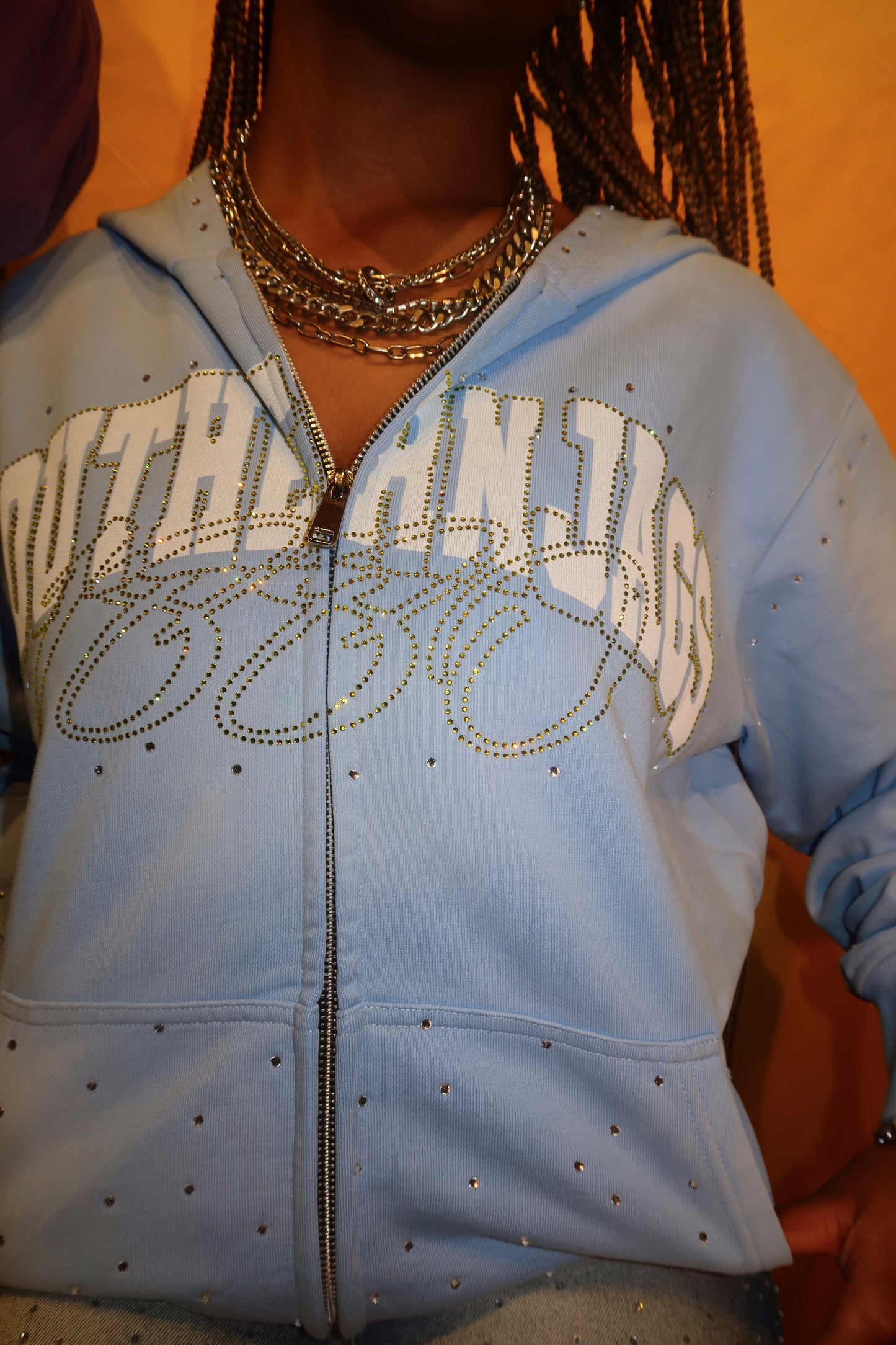 SOUTHERN JAGS RHINESTONE ZIP UP